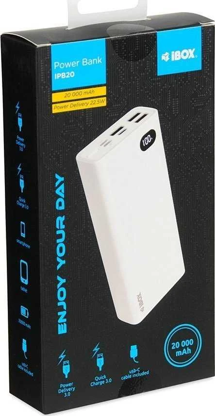 Išorinė Baterija - iBOX PB20 20000 mAh