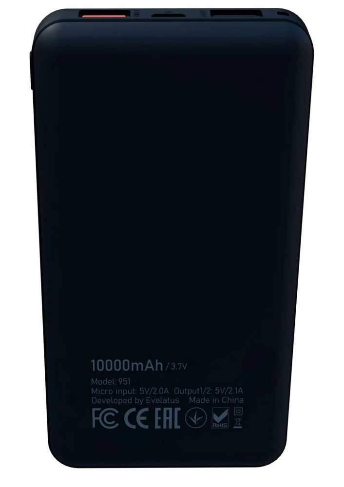 Powerbank iLike Zewnętrzny akumulator - Power Bank 951 10000 mAh Juodas (951BK)