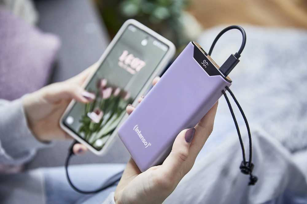 POWER BANK USB 10000MAH QC3.0 / PURPLE F10000 7332033 INTENSO