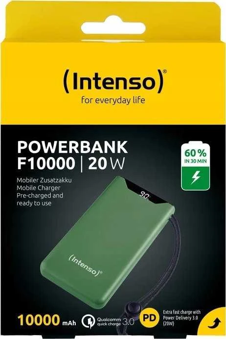 Powerbank Intenso F10000 10000 mAh Žalias (7332037)