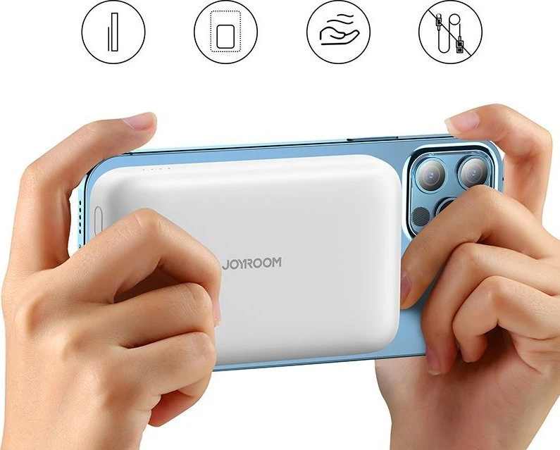 Išorinė baterija Power Bank Joyroom JR-W020 20W MagSafe 10000mAh balta