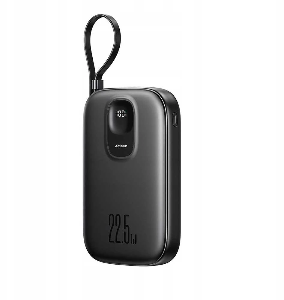 Išorinė baterija Power Bank Joyroom JR-PBF18 22.5W with Lightning cable 10000mAh juoda