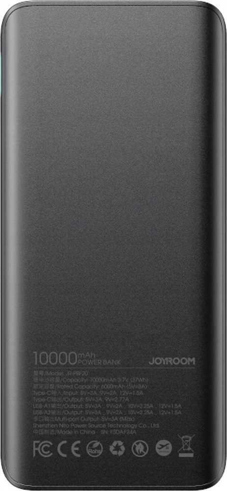 Išorinė baterija Power Bank Joyroom JR-PBF20 22.5W 10000mAh juoda