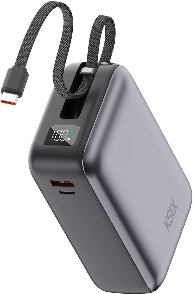 Ksix išorinė baterija 30000 mAh Power PULSE, Pilkas