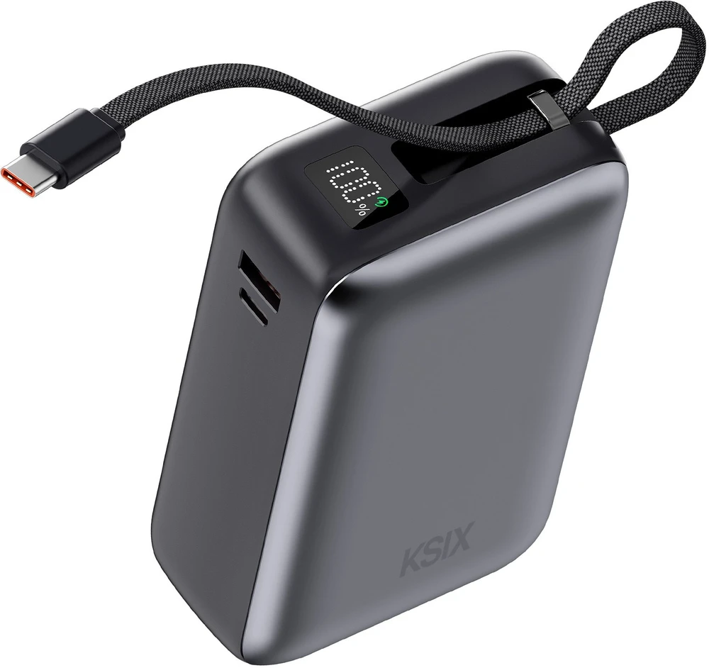 Ksix išorinė baterija 30000 mAh Power PULSE, Pilkas