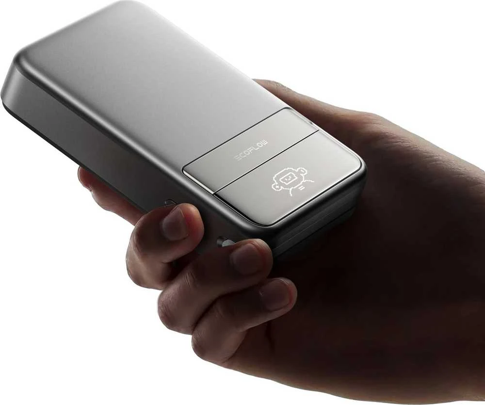 „EcoFlow RAPID“ magnetinė išorinė baterija, 10000 mAh, (sidabrinis).