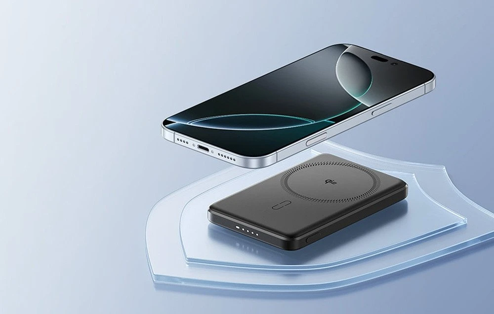 ESR Qi2 MagSlim 5000 mAh magnetinė išorinė baterija (juoda)