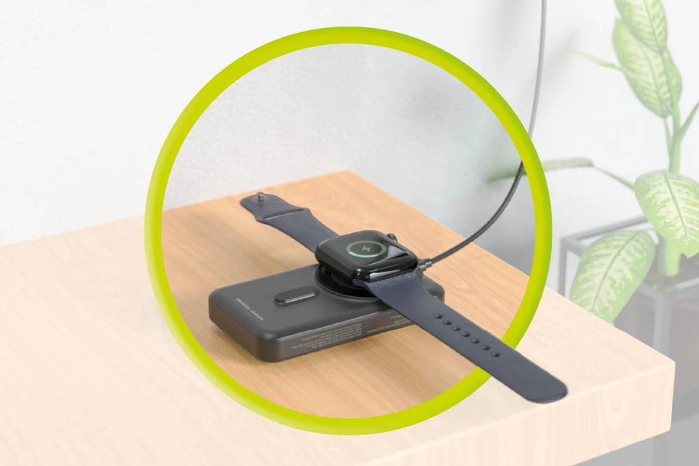 Mobile Origin belaidis magnetinis įkroviklis 10000 mAh, USB-C ir „Lightning“ laidas PB11