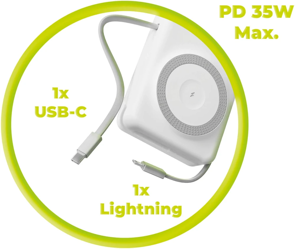 Mobile Origin 35W PD 20000mAh išorinis akumuliatorius su ekranu PB15 suderinamas su MagSafe