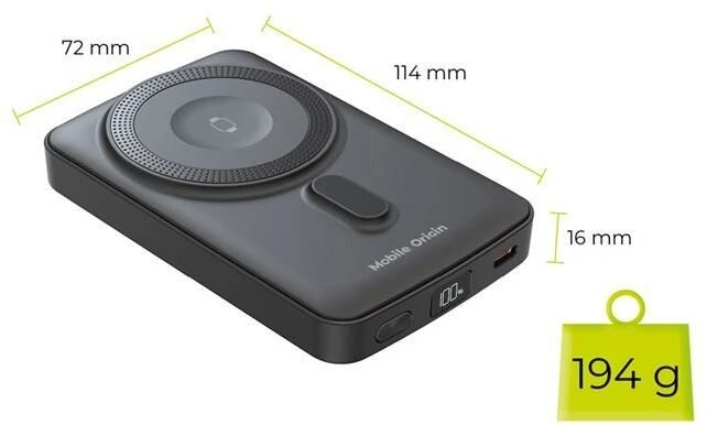 Mobile Origin belaidis magnetinis įkroviklis 10000mAh PB9