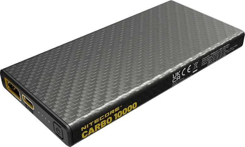 Nitecore 10000mAh anglies pluošto 20W išorinė baterija CARBO10000