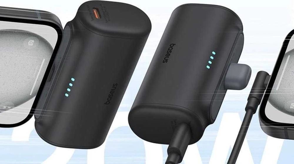 Powerbank OS-Baseus Compact IP 5000mAh 20W (juoda)