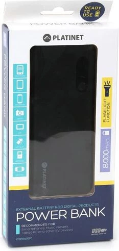 Powerbank Platinet EOL 8000mAh Juodai-oranžinė