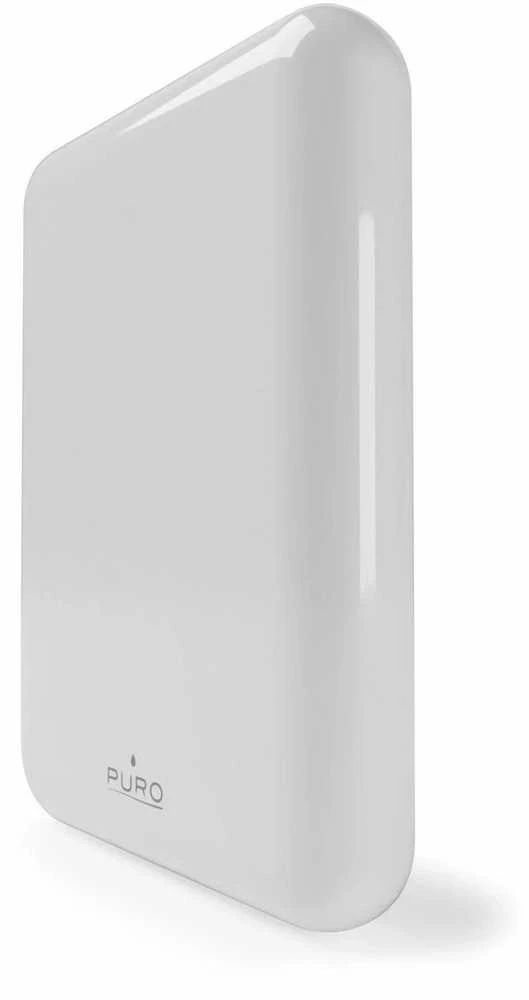 Išorinė baterija Puro „Power Mag“ 5000mAh 20W su maitinimo šaltiniu, USB-C, baltos spalvos