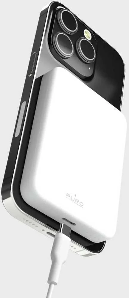 Nezatříděno Puro Elektrik Puro Slim Power Mag 4200mAh Power Bank with MagSafe USB-C - Baltas