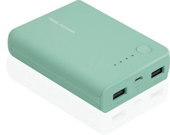 Powerbank Realpower PB-10k 10000mAh Žalias