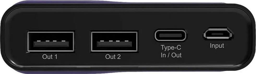 Mėlyna Powerbank RealPower Type-C 15000 Midnight mėlynas