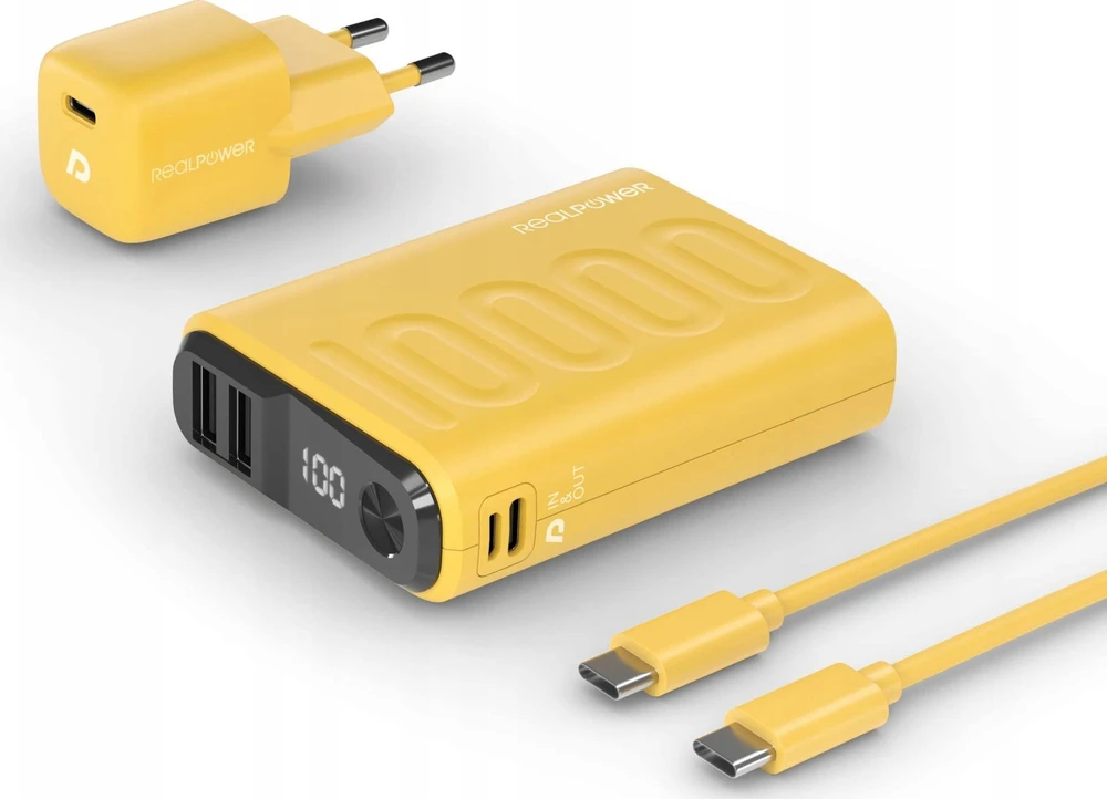 Realpower Carruzzo Ultron PB-10000 10000 mAh Geltona