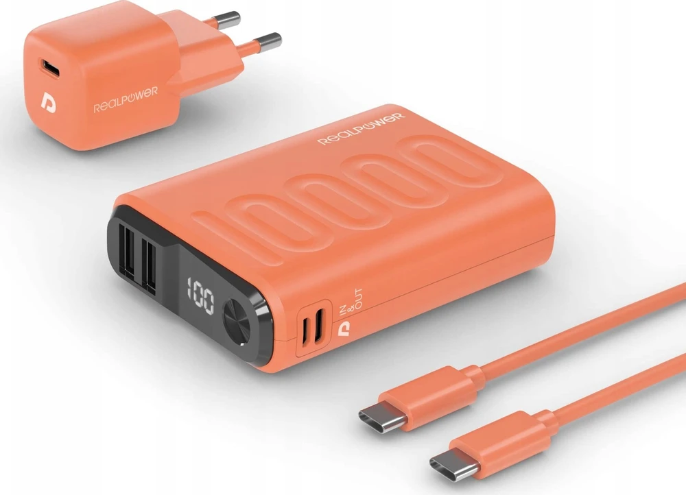 Realpower Carruzzo Ultron PB-10000 10000 mAh Oranžinė