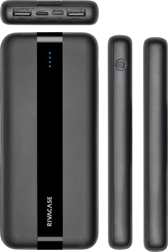Powerbank RivaCase VA2041 10000mAh Juodas