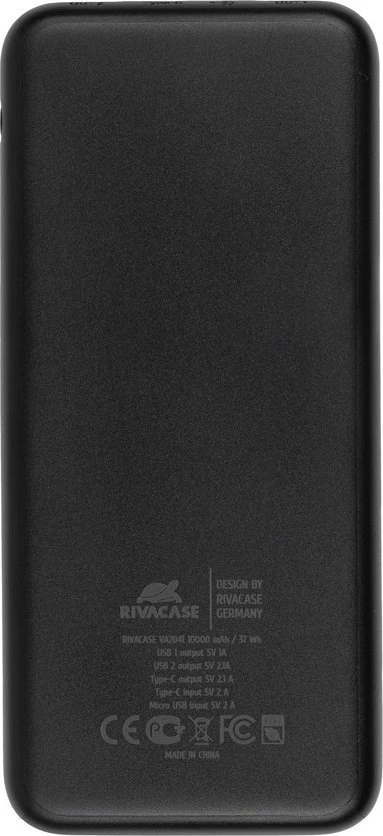 Powerbank RivaCase VA2041 10000mAh Juodas