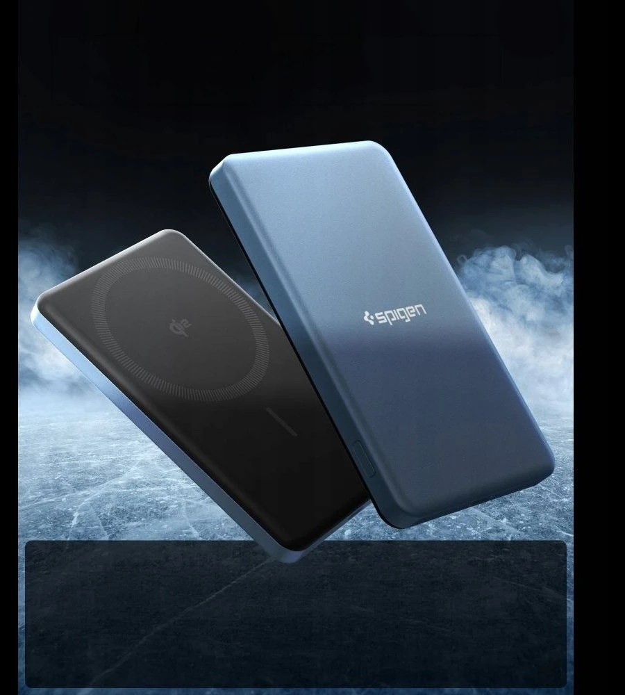 „Spigen Essential“ 5000mAh 22,5W „MagSafe“ nešiojamas įkroviklis, žalsvai mėlynas EA2205MQ