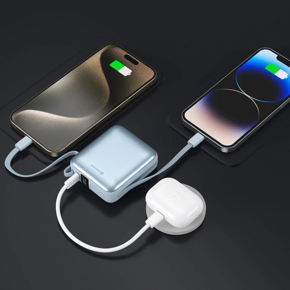 Powerbank Swissten SPACE 10000 mAh Mėlyna