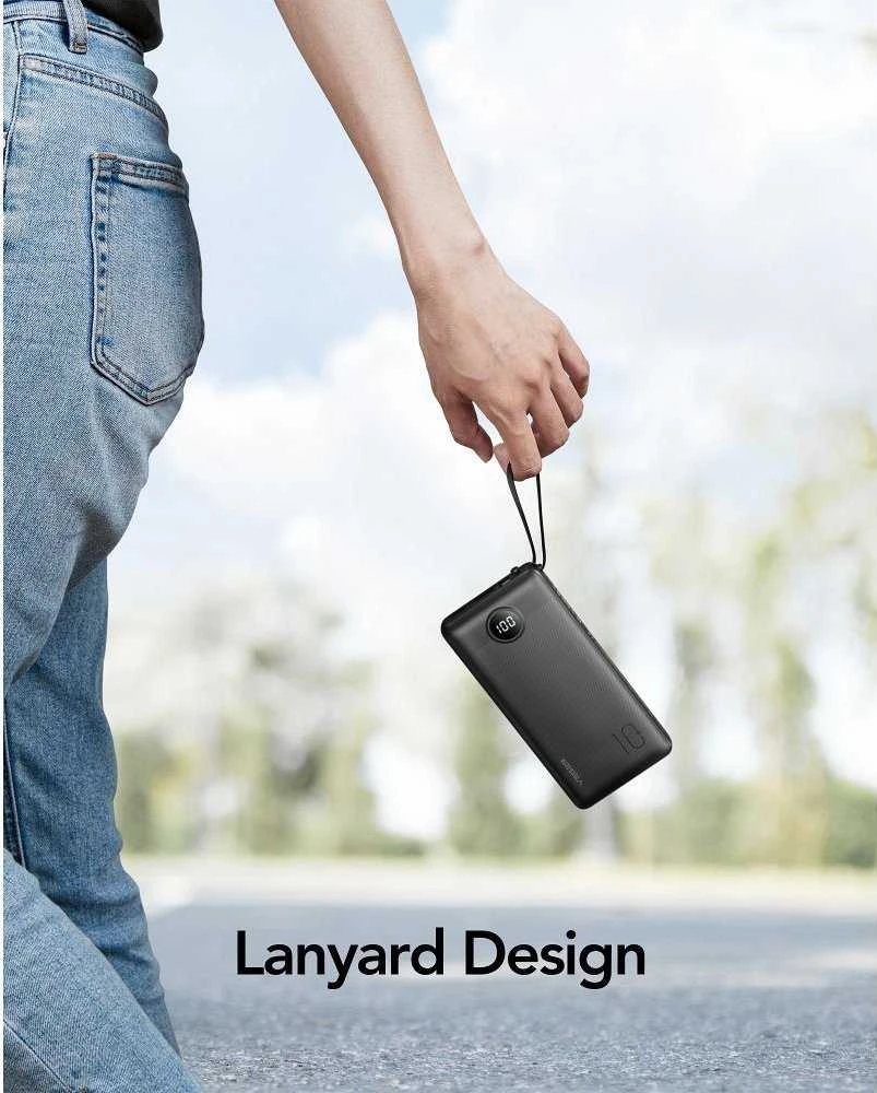 Išorinė baterija POWER BANK VEGER C10 10000mAh (USB,USB-A,Type-C,MicroUSB,lightning) juoda