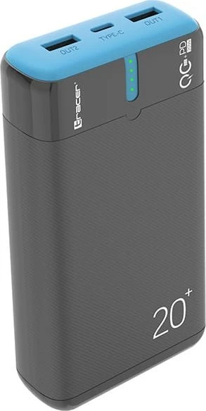 Tracer EnerGen 20000 mAh Juodas, Mėlyna