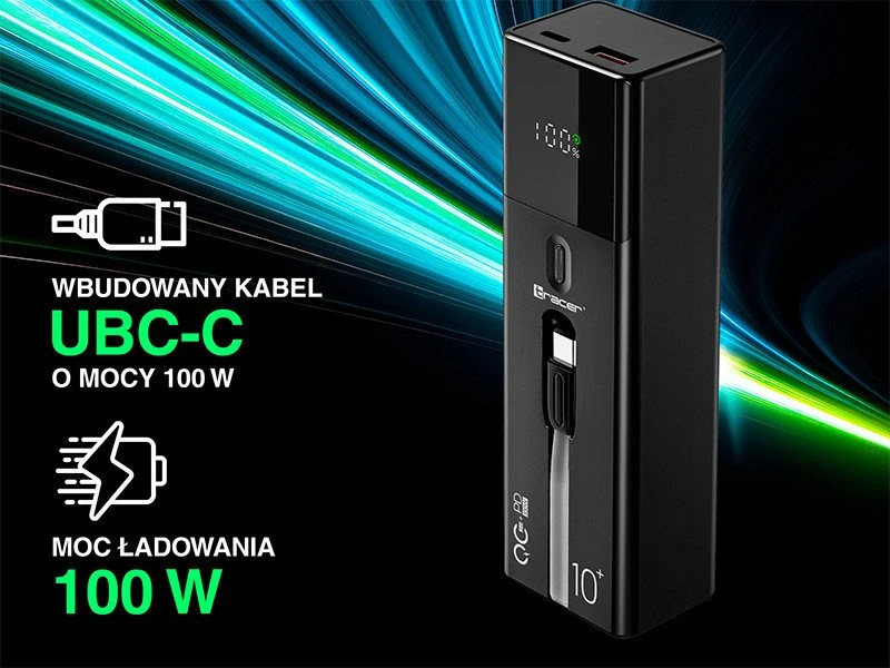 Tracer Quant 10000 mAh 100W PD+QC