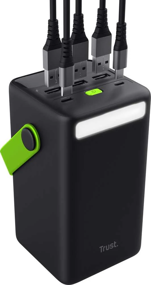 Trust Redoh XXL - 50,000 mAh power bank (juodas, žalias)