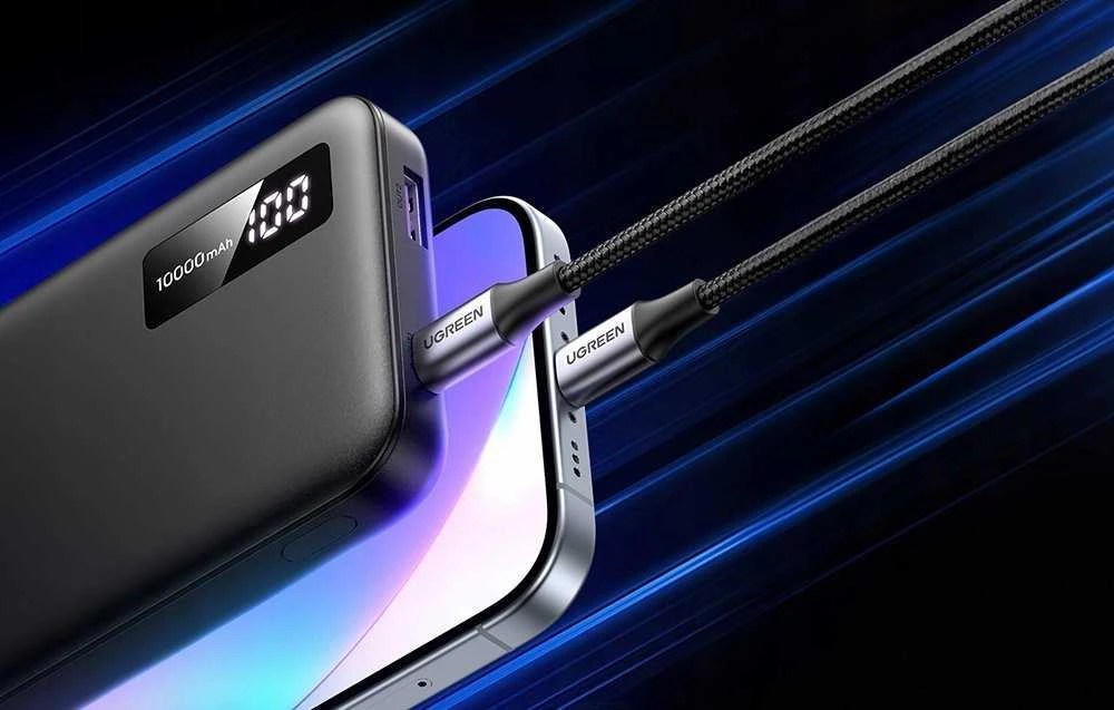 LiPo išorinis akumuliatorius (Powerbank) 10000mAh 22.5W USB-C, USB PB311 UGREEN