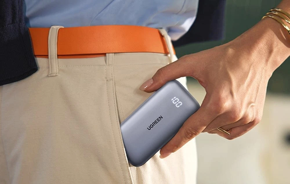 Powerbank 10000mAh 30W PD USB + USB-C UGREEN Nexode PB501 baltos spalvos