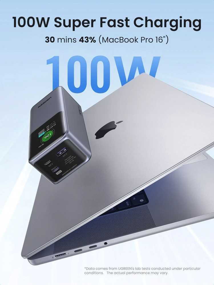 UGREEN nešiojama baterija (Power Bank) 20000mAh, 130W, greitasis įkrovimas