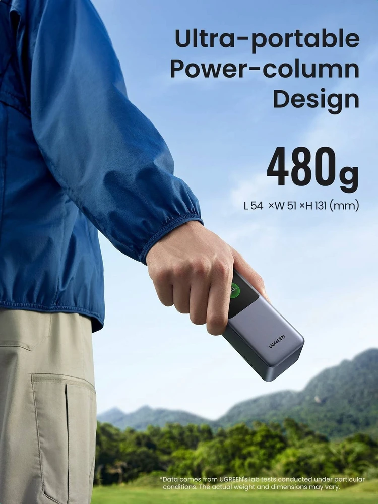 UGREEN nešiojama baterija (Power Bank) 20000mAh, 130W, greitasis įkrovimas