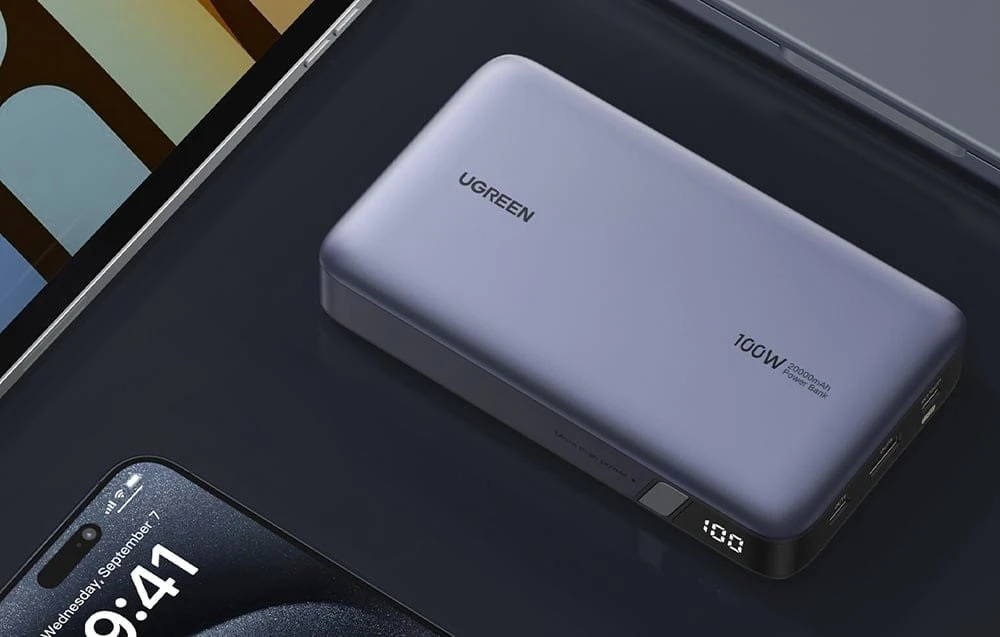 LiPo išorinis akumuliatorius (Powerbank) 20000mAh 100W 2xUSB-C PB720 Ugreen