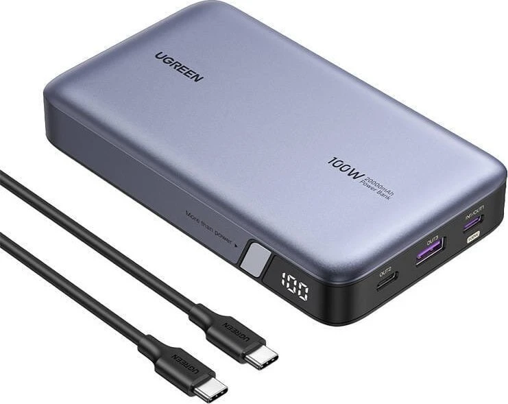 LiPo išorinis akumuliatorius (Powerbank) 20000mAh 100W 2xUSB-C PB720 Ugreen