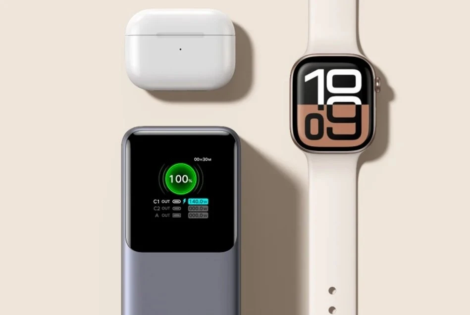 Nešiojama baterija UGREEN Nexode Power Bank, 165W, 20,000 mAh, su įtraukiamu kabeliu