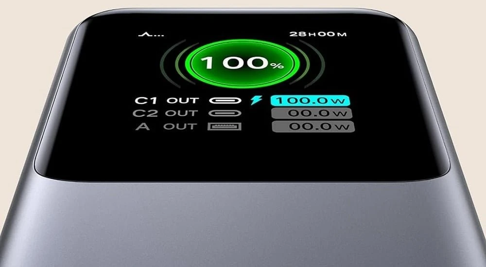 Nešiojama baterija UGREEN Nexode Power Bank, 165W, 20,000 mAh, su įtraukiamu kabeliu