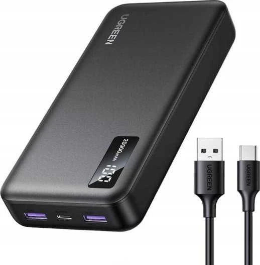 Išorinė baterija Power Bank Ugreen PB313 20W 20000mAh (25683) juoda