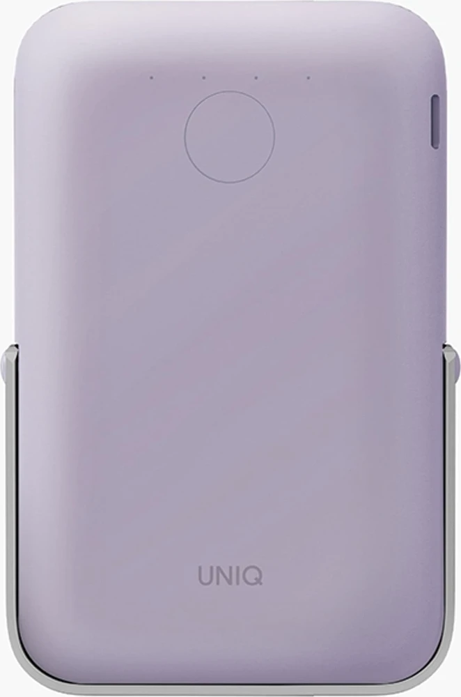 Powerbank Uniq Hoveo magnetinis 5000mAh USB-C 20W PD - violetinė