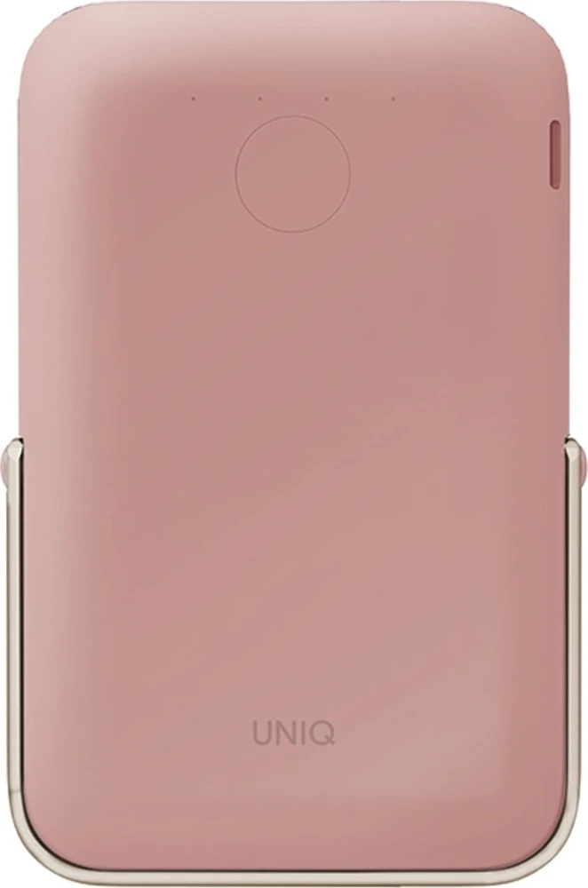 Powerbank Uniq Hoveo magnetinis 5000mAh USB-C 20W PD - rožinis