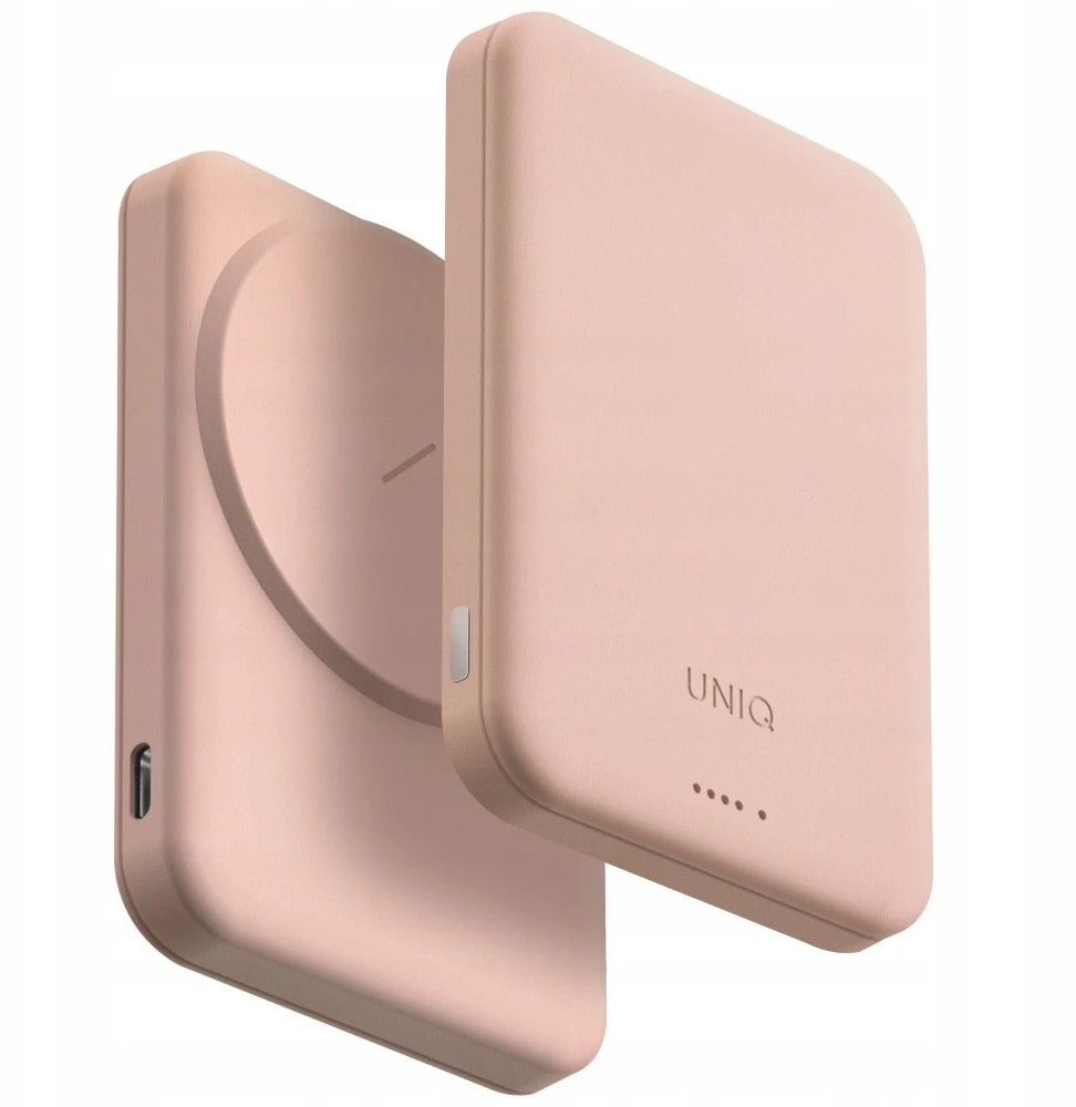 Uniq Lyden Lexa Magnetic 5000mAh PD USB-C MagSafe išorinė baterija - Rožinė