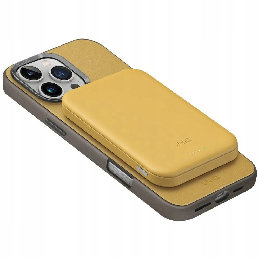Uniq Lyden Lexa Magnetic 5000mAh PD USB-C MagSafe Power Bank – Geltona