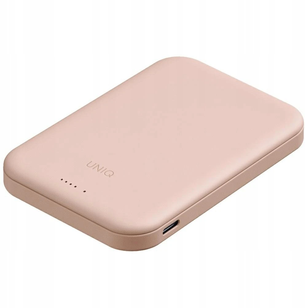 Uniq Lyden Lexa Magnetic 5000mAh PD USB-C MagSafe išorinė baterija - Rožinė