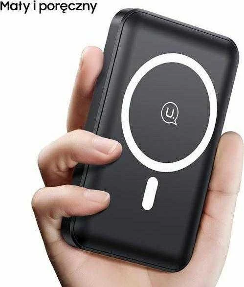 USAMS išorinė baterija PB64 10000mAh 20W QC3.0+PD magnetinis belaidis greito įkrovimo juodas 10KCD17301 (US-CD173)