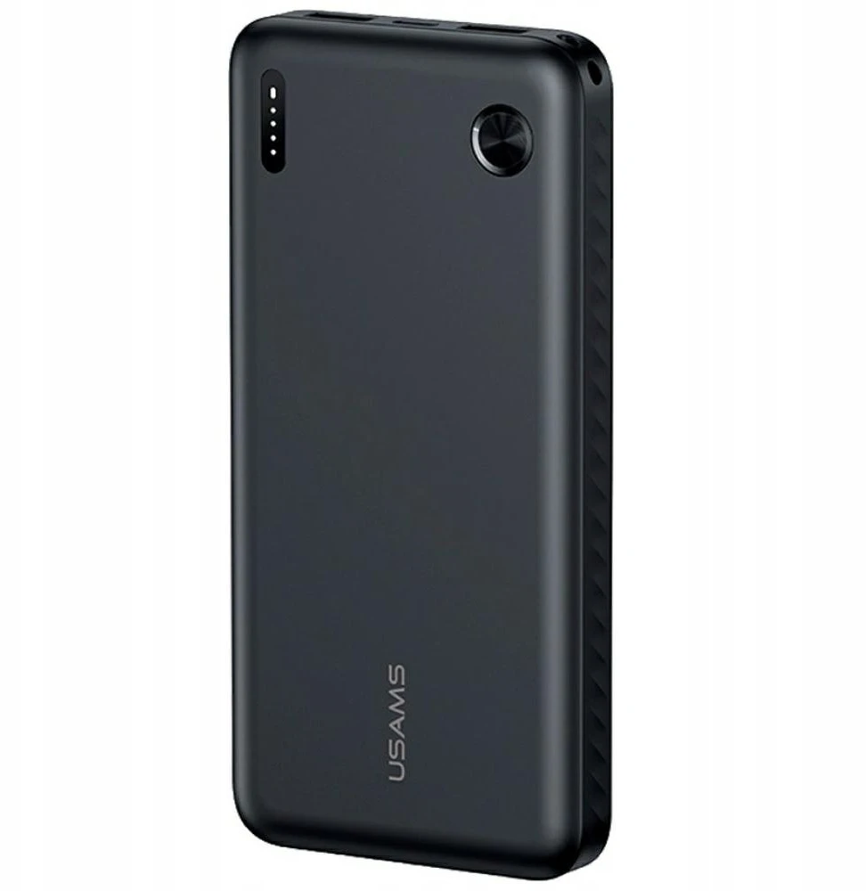 USAMS PB83 Power Bank 2xUSB-A 1xUSB-C 10000mAh juodas