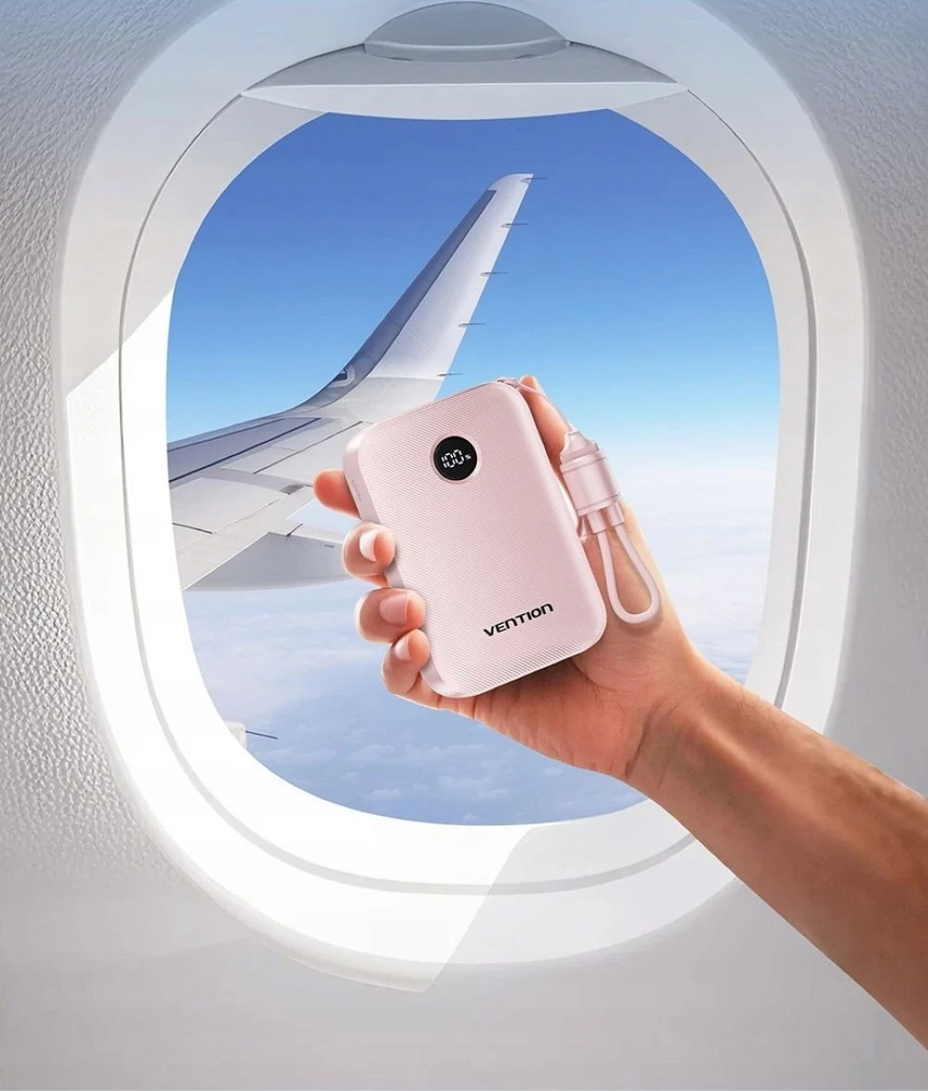 Nešiojamoji baterija „Vention“ 20000mAh, 2xUSB-C, 1xUSB-A, 22,5W, juoda