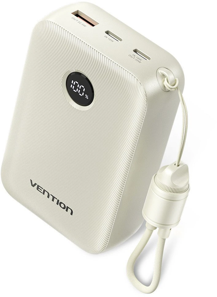 Nešiojamoji baterija „Vention“ 20000mAh, 2xUSB-C, 1xUSB-A, 22,5W
