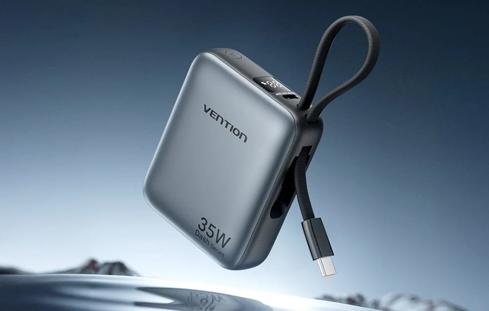 Powerbank Vention FHEH0 10000mAh 30W (Pilka)